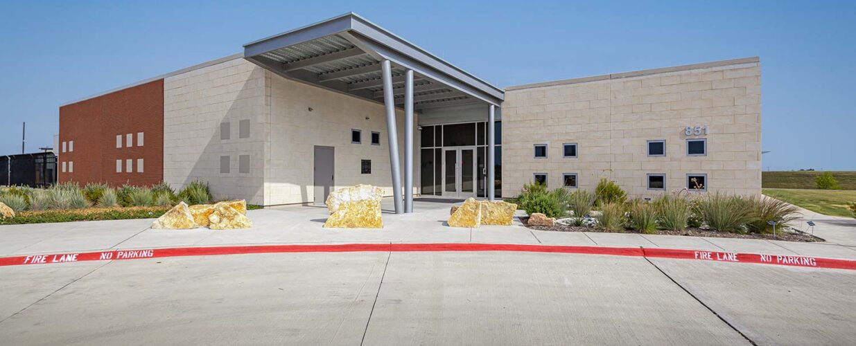 side of building view of Water Operations Center NTMWD