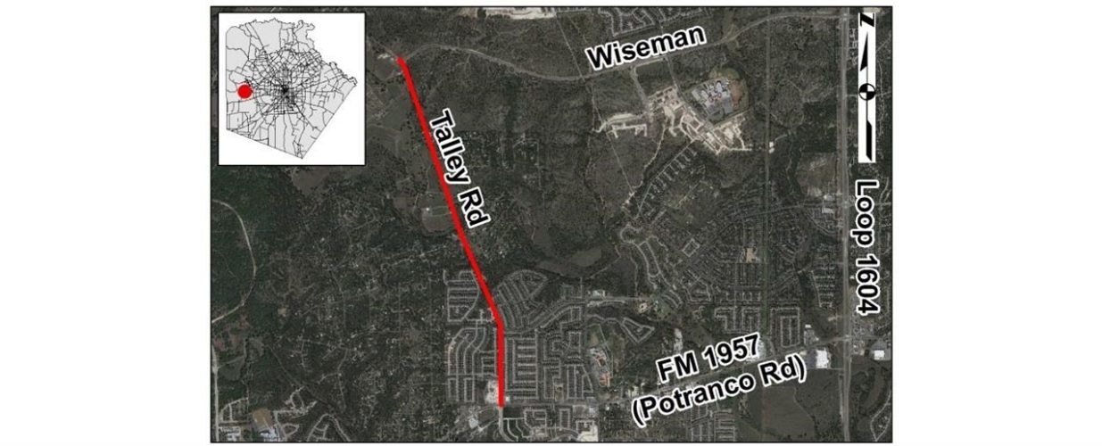 map of Talley Road